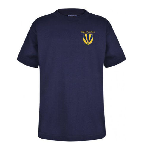 Picture of Laugharne School Cotton T-Shirt - Navy
