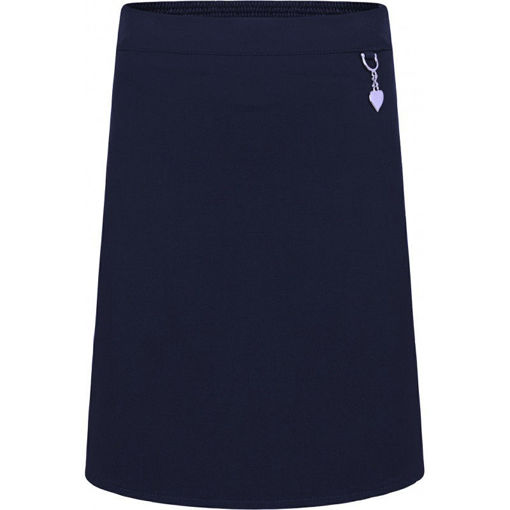 Picture of Navy Stretch Heart Junior Skirt